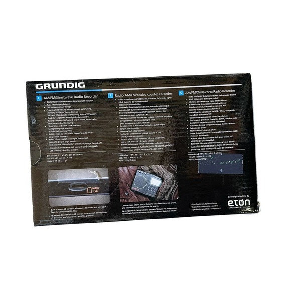 Eton Grundig G2 Reporter AM FM Shortwave Radio 4GB Micro SD NG2B Excellent Con. - Picture 2 of 7